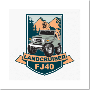 FJ40 Mountains Posters and Art